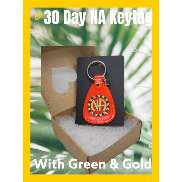 Na Keychains Handmade | Accessories | Na Narcotics Anonymous Orange 3 Day Keytag ...